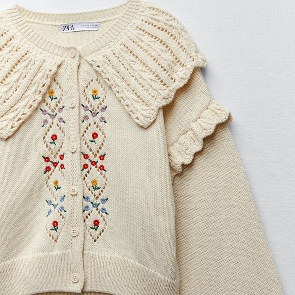 Zara Flower Cardigan